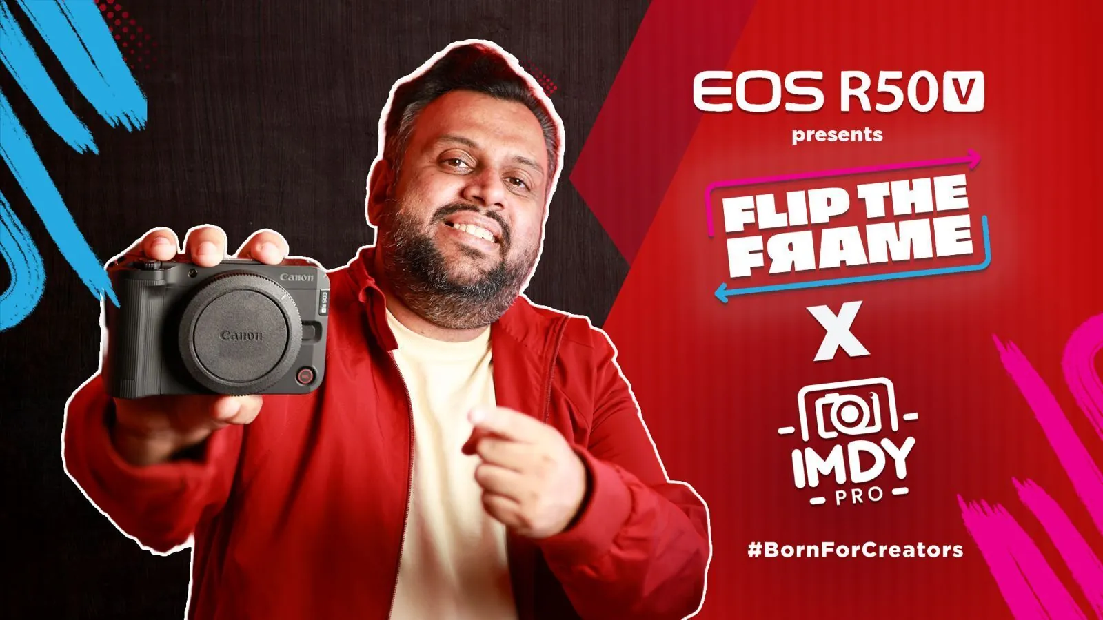 Canon EOS R50V Flip the Frame